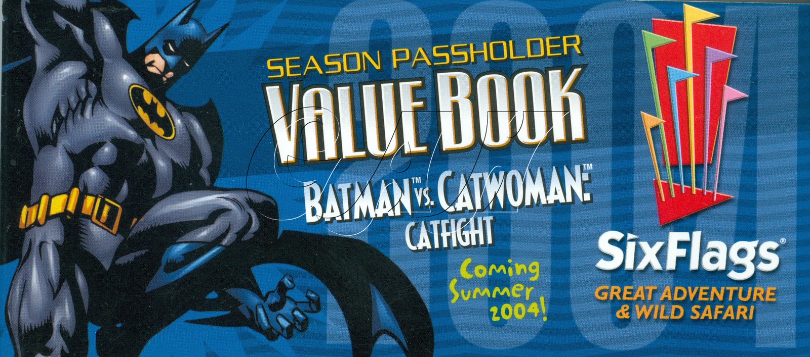 Six Flags Great Adventure Season Pass Coupon Booklets